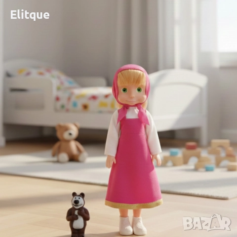 Голяма музикална детска кукла Маша от Маша и Мечокът, снимка 7 - Кукли - 52853395