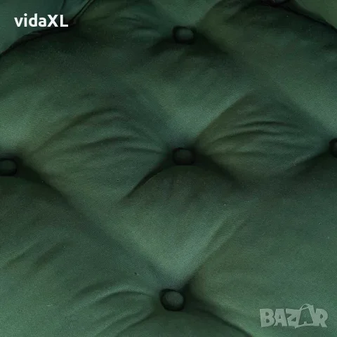 vidaXL Модулен диван зелен 70x70x36 плат, снимка 9 - Дивани и мека мебел - 56147526