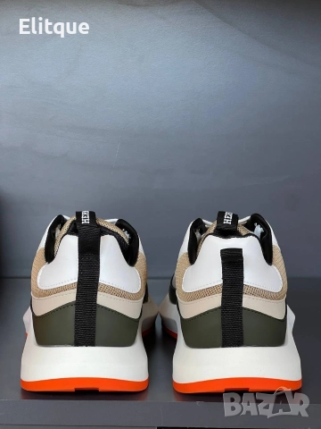 мъжки маратонки от естествена кожа hermes, снимка 7 - Маратонки - 52908028
