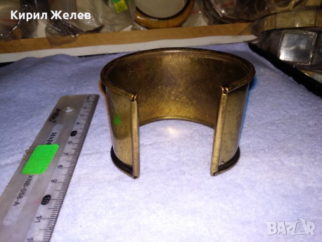 БРОНЗИРАНА АР ДЕКО СТИЛ ФЛОРАЛНО ОРНАМЕНТИРАНА РЕГУЛИРУЕМА ГРИВНА 26876, снимка 7 - Гривни - 41268861