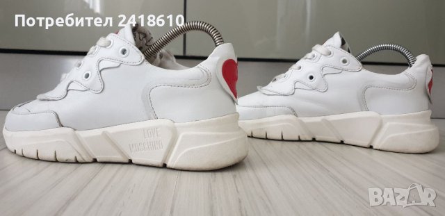LOVE MOSCHINO Leather Sneakers Size 36- 23- 26см ОРИГИНАЛ! ЕСТЕСТВЕНА Кожа!, снимка 5 - Кецове - 41738889