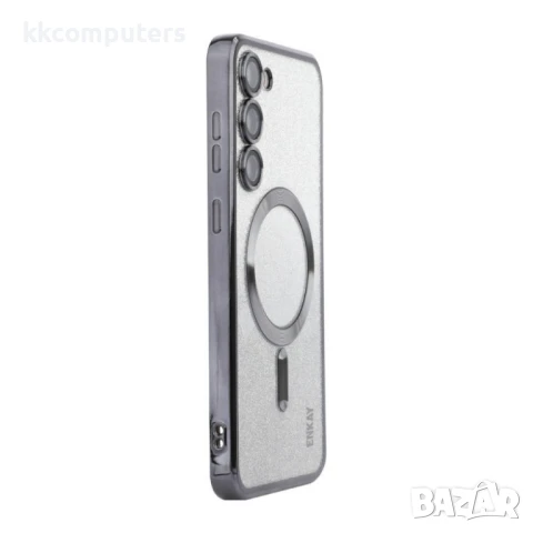 Samsung Galaxy S25+ 5G ENKAY Glitter Plated/ MagSafe TPU Удароустойчив Калъф и Протектор, снимка 5 - Калъфи, кейсове - 51429723