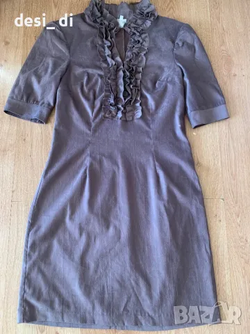 Кафява рокля, снимка 4 - Рокли - 48100229