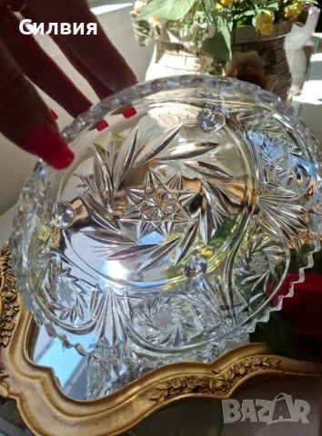 Ретро купа *кристална*, снимка 2 - Декорация за дома - 53438961