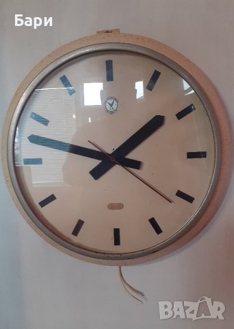 Рядък стенен  часовник от гара WSW/SIMENS, снимка 3 - Стенни часовници - 42242754