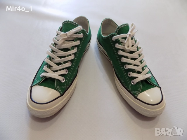 нови кецове converse chuck taylor all star маратонки обувки мъжки оригинални зелени ниски номер 42, снимка 6 - Спортни обувки - 50497272