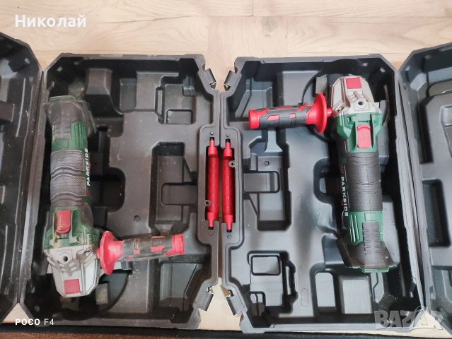 За части/ремонт!2бр Aкумулаторен ъглошлайф Parkside PWSA 20-Li D4