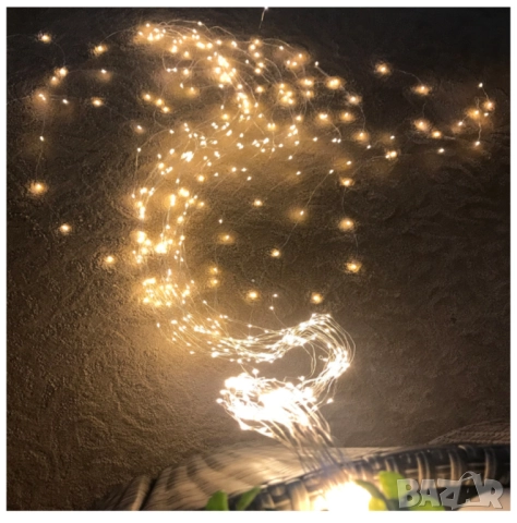Декоративен сноп от 200 LED светлини , снимка 4 - Лед осветление - 52086462