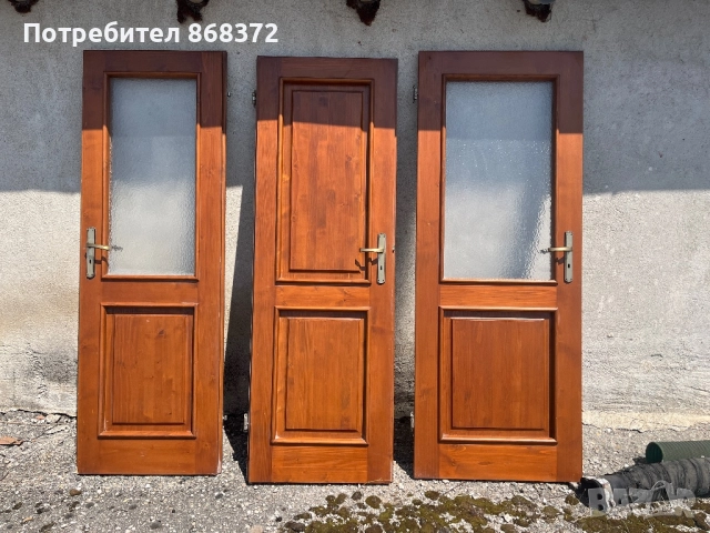 Дървена интериорна врата 196x66,5, снимка 3 - Интериорни врати - 51940285