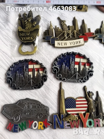 Магнити за хладилник. Метални. От НЮ ЙОРК , снимка 5 - Сувенири на едро - 52971717