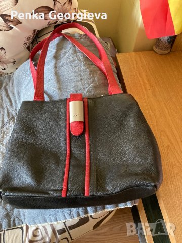 Оригинална на Гучи-естествена кожа вис-26, дъл-34, снимка 1