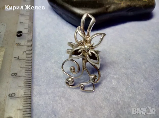 РАЗКОШЕН ФЛОРАЛЕН СРЕБЪРЕН ПРЪСТЕН СРЕБРО 925 ИЗЯЩНА ФИНА МАЙСТОРСКА АЖУРНА РЪЧНА ИЗРАБОТКА 30618, снимка 6 - Пръстени - 50340567