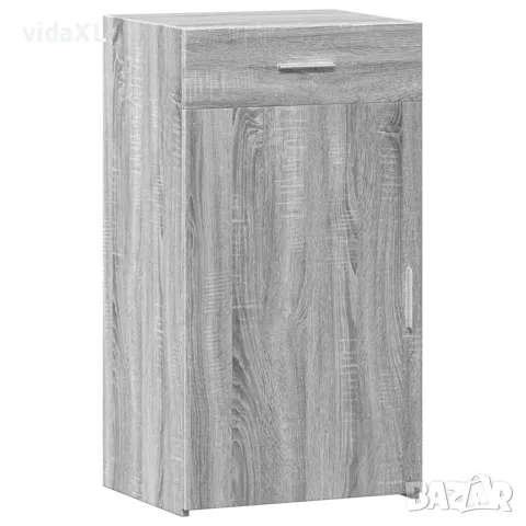 vidaXL Сайдборд, сив сонома, 50x42,5x93 см, инженерно дърво