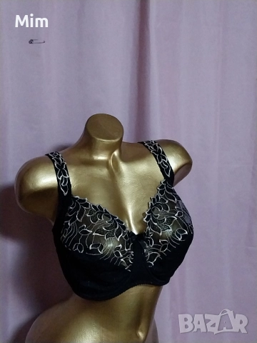  Prima Donna 95 E Черен сутиен с богата бродерия , снимка 4 - Бельо - 52461765