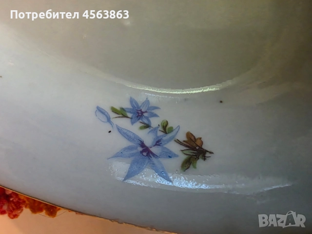 Винтидж порцеланови елипси , снимка 2 - Чинии - 51643901