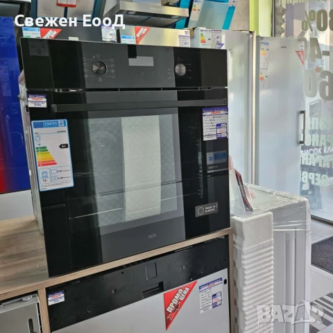 черна фурна за вграждане AEG, снимка 6 - Печки, фурни - 50571347