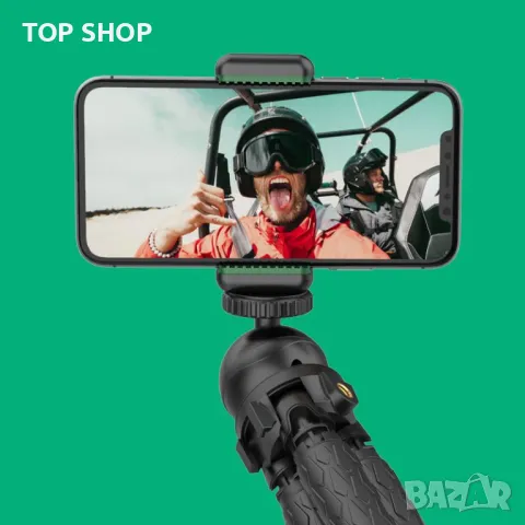 TECELKS ZJ25 2-в-1 многофункционален мини гъвкав статив Трипод Селфи Стик, снимка 3 - Чанти, стативи, аксесоари - 48938422