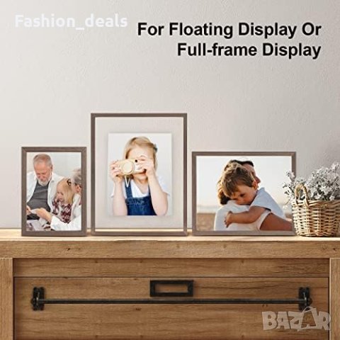 Нов Комплект 2 броя плаващи рамки 7x5 /Двойна стъклена рамка за картина, снимка 4 - Декорация за дома - 41618473