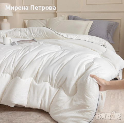 Зимен юрган с овча вълна 160x200 см – Топлина и комфорт за студените нощи, снимка 6 - Олекотени завивки и одеяла - 52918002