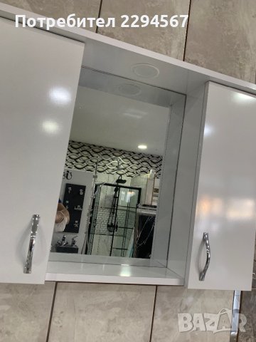 шкаф за баня комплект 3 части 80 см и 65 см, снимка 5 - Мивки - 36787125