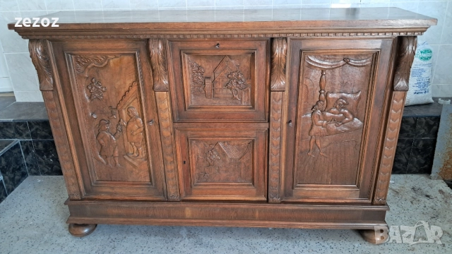 Шкаф с дърворезба масив №111