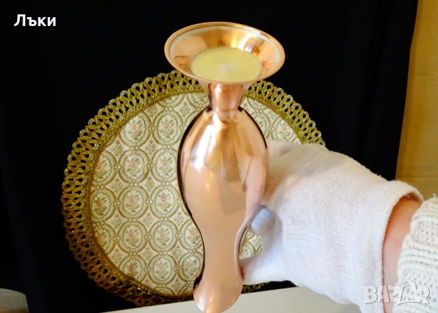 Елегантна медна кана за ракия,ваза. , снимка 6 - Антикварни и старинни предмети - 36024215