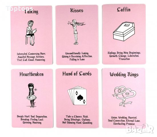 Любовен оракул,54 карти: Island Wellness Love Oracle Cards в три цвята, снимка 10 - Карти за игра - 34704886