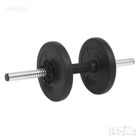vidaXL Комплект щанга и дъмбели, 30 кг, снимка 5 - Фитнес уреди - 56148402
