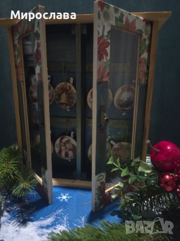 Ръчно изработени коледни къщички с късмети – декорация, която носи вълшебство, снимка 9 - Декорация за дома - 52312596