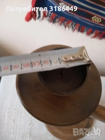 Голям свещник от орехово дърво , снимка 4 - Други - 47757937