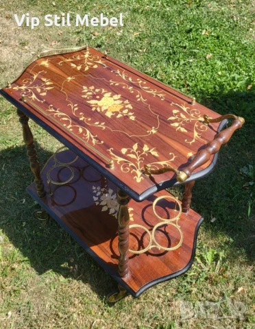 Италианска барокова количка за сервиране , снимка 6 - Кухни - 51356025