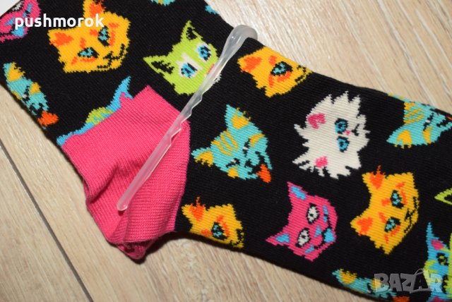 HAPPY SOCKS Cat Sock 36 – 40 / #00552 /, снимка 2 - Дамски чорапи - 42551954