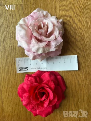 Роза на щипка за коса , снимка 12 - Аксесоари за коса - 49771829