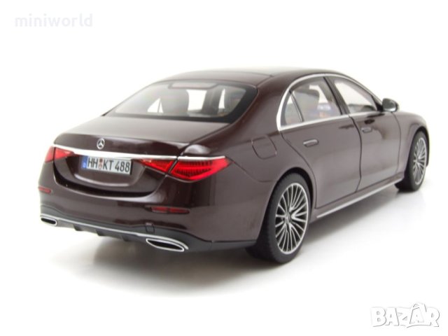 Mercedes-Benz S-Klasse W223 AMG 2021 - мащаб 1:18 на Norev моделът е нов в кутия, снимка 2 - Колекции - 41951614