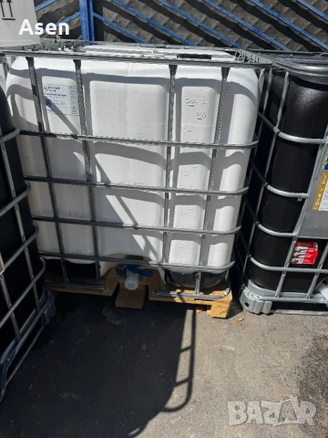 Бидони 1000 литра 1 тон бидон цистерна съд за чиста вода ЧИСТИ КАТО НОВИ С ГРАНЦИЯ , снимка 6 - Напояване - 53419620