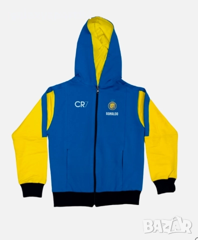 Детски Анцуг Роналдо Ал Насър 2026г Син цвят Кристиано Роналдо Памучен, снимка 4 - Футбол - 51435806