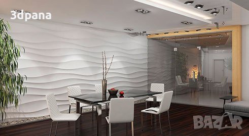 Декоративни 3D панели - 3д гипсови пана, стенни облицовки 0076