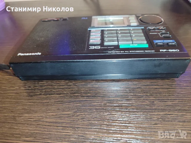 Радио Panasonic RF-B60 FM Stereo/SW/MW/LW PLL Synthesized World Receiver, снимка 9 - Радиокасетофони, транзистори - 48589711