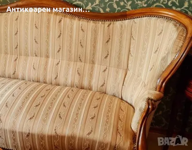Елегантна мебел – Стил Louis Fhilippе.  , снимка 2 - Дивани и мека мебел - 49775722