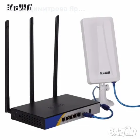 WiFi рутер и външна антена за прихващане и излъчване на WiFi сигнал WFR190, снимка 4 - Рутери - 48200122