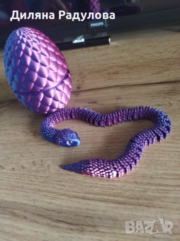 3D принтирана змия в яйце, снимка 4 - Други стоки за дома - 52509873