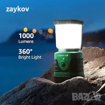 Осветление EVER 1000 Lumen LED Camp Lantern, Акумулаторна, 4400mAh Power Bank, снимка 2 - Лед осветление - 48290058