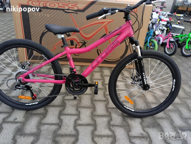 CROSS Алуминиев велосипед 24" SPEEDSTER girl 2db розов, снимка 2 - Велосипеди - 53561390