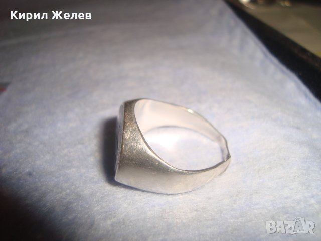 СРЕБЪРЕН СТАР ЕМАЙЛИРАН КЛАСИЧЕСКИ АРТ ПРЪСТЕН СРЕБРО 925 РЪЧНА ИЗРАБОТКА ВЕРСАЧЕ 25996, снимка 12 - Пръстени - 35950893