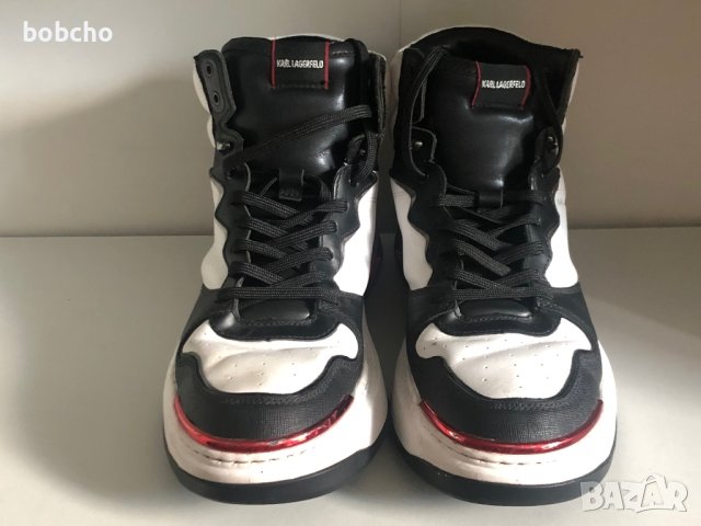 Karl Lagerfeld hi-top sneakers-Отлични, снимка 4 - Маратонки - 41828369