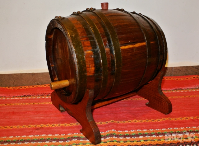 Винтидж дървено буре 5л - Българска традиция