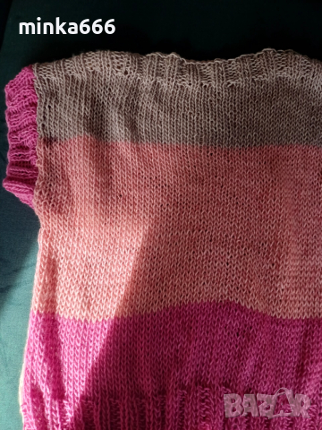Ръчно плетиво блуза., снимка 4 - Пуловери - 52454154