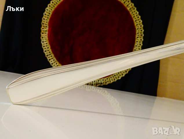 Масивен италиански посребрен черпак. , снимка 3 - Прибори за хранене, готвене и сервиране - 41899796