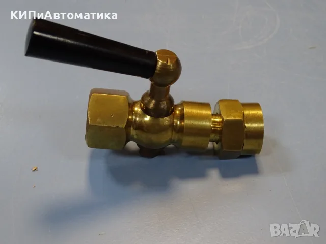 манометров щепселен кран G1/2 DIN 16261 PN25 месинг, снимка 4 - Резервни части за машини - 56294753