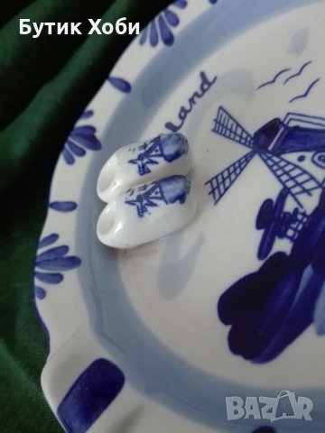 Декоративни чинийка и пепелник Делфт, снимка 8 - Колекции - 34789920
